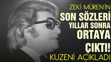 Zeki Müren'in son sözlerini kuzeni anlattı!