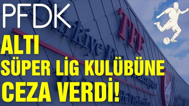 6 Süper Lig kulübüne ceza verildi!