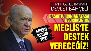 MHP'den Başörtü için Anayasa teklifine destek!