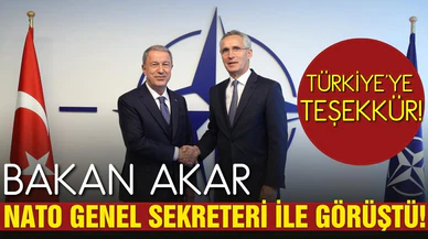 Bakan Akar, NATO Genel Sekreteri Stoltenberg ile görüştü!