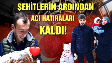 Şehitlerin ardından acı hatıraları kaldı!