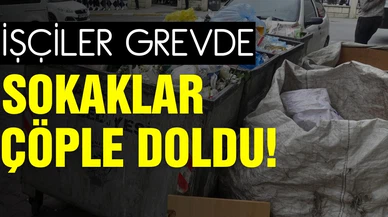 Avcılar Belediyesindeki grev nedeniyle sokaklarda çöp yığınları oluştu!