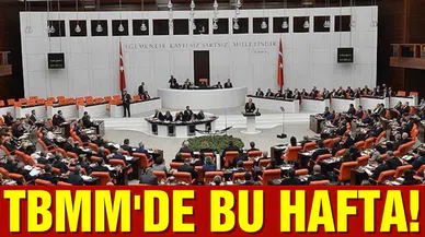 TBMM'de bu hafta