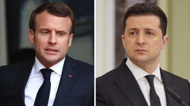 Macron ve Zelenskiy telefonda görüştü!