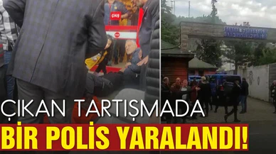 Çıkan tartışmada bir polis vurularak yaralandı