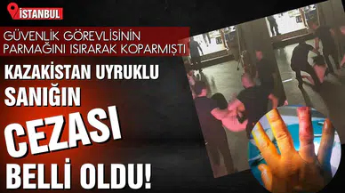 Güvenlik görevlisinin parmağını ısırarak kopardı!