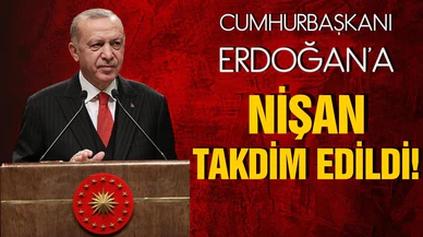 Cumhurbaşkanı Erdoğan'a Yüksek Düzey İmam Buhari Nişanı takdim edildi!