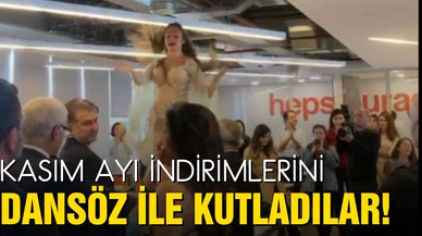 Kasım ayı indirimlerini dansöz ile kutladılar!
