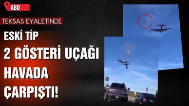 ABD'de eski tip iki gösteri uçağı havada çarpıştı