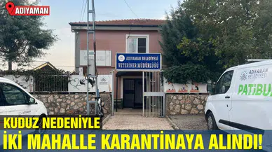 Adıyaman'da iki mahalle kuduz nedeniyle karantinaya alındı