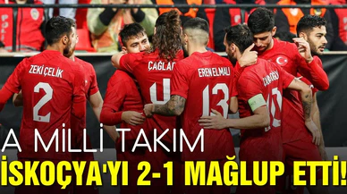 Milliler, İskoçya'yı 2-1 mağlup etti!