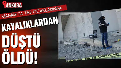 Başkentte kayalıklardan düşen genç öldü