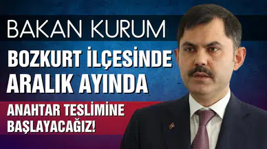 Bakan Kurum müjdeledi: Bozkurt ilçesinde anahtar teslimi başlıyor!