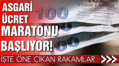 Asgari ücret maratonu başlıyor