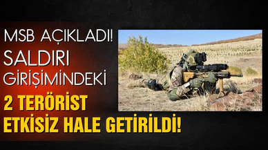 Saldırı girişimindeki 2 terörist etkisiz hale getirildi!