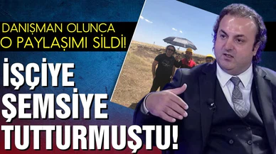 Danışman olunca, o paylaşımı sildi!
