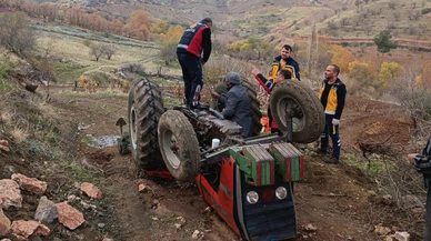 Adıyaman'da devrilen traktörün sürücüsü öldü