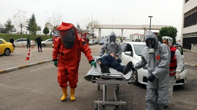 Edirne'de KBRN tatbikatı yapıldı!