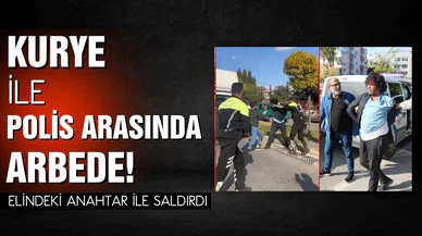 Kurye ile polisler arasında arbede! 3'ü polis 4 kişi yaralandı!