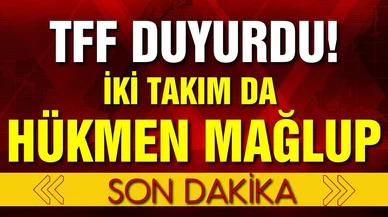 Göztepe ve Altay hükmen mağlup ilan edildi