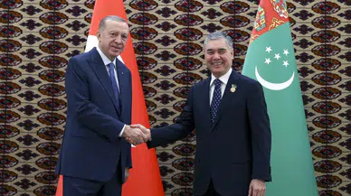 Cumhurbaşkanı Erdoğan, Türkmenistan'da!