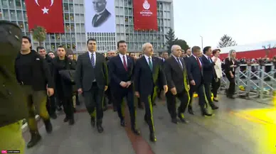 Muhalefet liderleri Ekrem İmamoğlu'na destek için Saraçhane'de