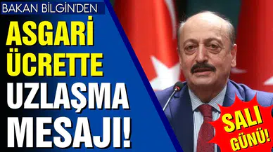 Bakan Bilgin: "Salı günü asgari ücretin müzakeresinde uzlaşmaya varacağız"