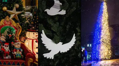 Savaşın gölgesindeki Ukrayna'nın başkenti Kiev'de yılbaşı hazırlıkları başladı