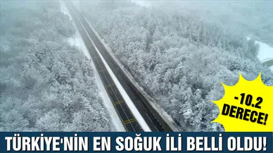 Türkiye'nin en soğuk ili belli oldu