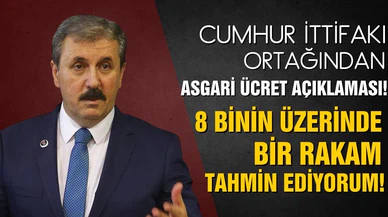 Cumhur İttifakı ortağından asgari ücret açıklaması! "8 binin üzerinde bir rakam olduğunu tahmin ediyorum"