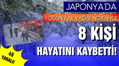 Japonya'da yoğun kar yağışı: 8 ölü 45 yaralı