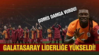 Galatasaray, liderliğe yükseldi! Gomis damga vurdu!