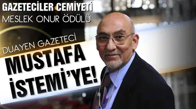 Onur ödülü, duayen gazeteciye!