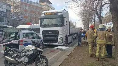 Dikkatsiz tır sürücüsü yaşlı kadını ezdi!