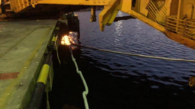 İzmit Körfezi'ni kirleten gemiye 11 milyon 301 bin lira ceza kesildi