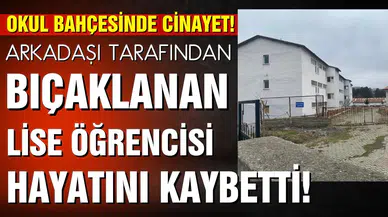 Okul bahçesinde cinayet: Arkadaşı tarafından bıçaklanan liseli hayatını kaybetti
