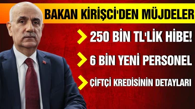 Kirişci: Hibe desteğimizi 250 bin TL'ye çıkardık