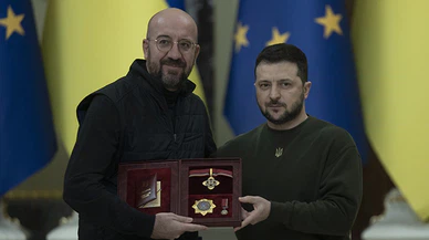 Charles Michel Ukrayna'da Zelenskiy ile görüştü.
