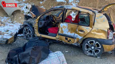 Bingöl'de şarampole devrilen otomobildeki 1 kişi öldü, 3 kişi yaralandı