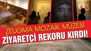Zeugma Mozaik Müzesi 439 bin kişiyi ağırlayarak ziyaretçi rekoru kırdı