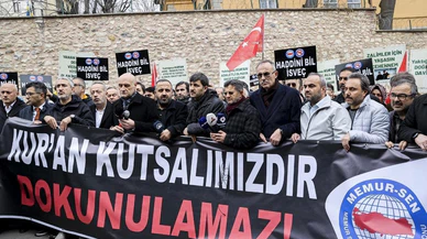 İsveç'te Kur'an-ı Kerim yakılması protesto edildi