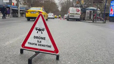 Kadıköy'de dron destekli trafik denetimi yapıldı