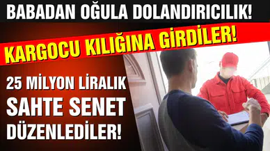 Ailecek kargocu kılığında dolandırıcılık yaptılar!