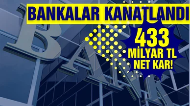 Bankalar kanatlandı! Sektörün net kârı 433 milyar TL'yi aştı