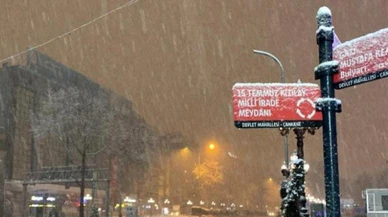 Ankara'nın yüksek kesimlerinde kar yağışı etkili oldu