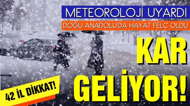 Yurdu etkisi altına alan kar yağışı yolları kapattı!