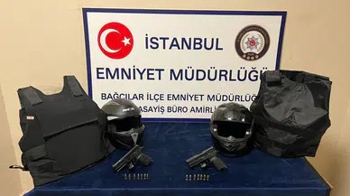 Ruhsatsız silah ve çelik yelekle yakalandılar!