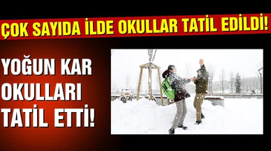 İstanbul, Ankara ve çok sayıda ilde okullar yoğun kar nedeniyle tatil edildi!