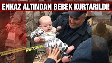 Hatay'da enkaz altından bebek kurtarıldı!