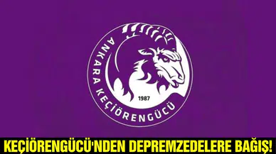 Ankara Keçiörengücü Kulübü, depremzedeler için 900 bin TL bağışta bulundu